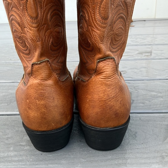Durango Men Pull-on Western Leather Boot 12” Brown Size 10.5 - Picture 11 of 17